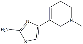 2-Amino-4-[(1-methyl-1,2,5,6-tetrahydropyridin)-3-yl]thiazole 结构式
