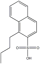 1-ブチル-2-ナフタレンスルホン酸 化学構造式