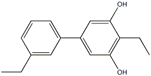 5-(3-Ethylphenyl)-2-ethylbenzene-1,3-diol Struktur