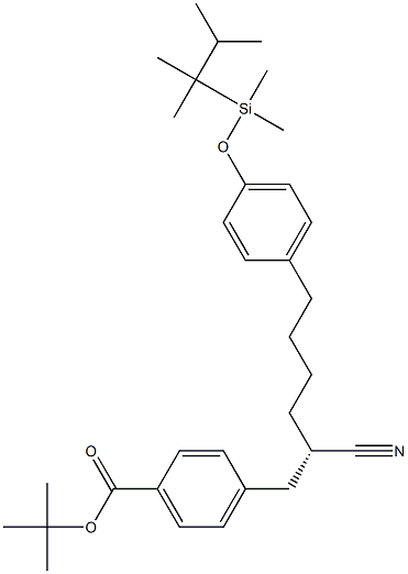 4-[(S)-2-Cyano-6-[4-[[dimethyl(1,1,2-trimethylpropyl)silyl]oxy]phenyl]hexyl]benzoic acid tert-butyl ester