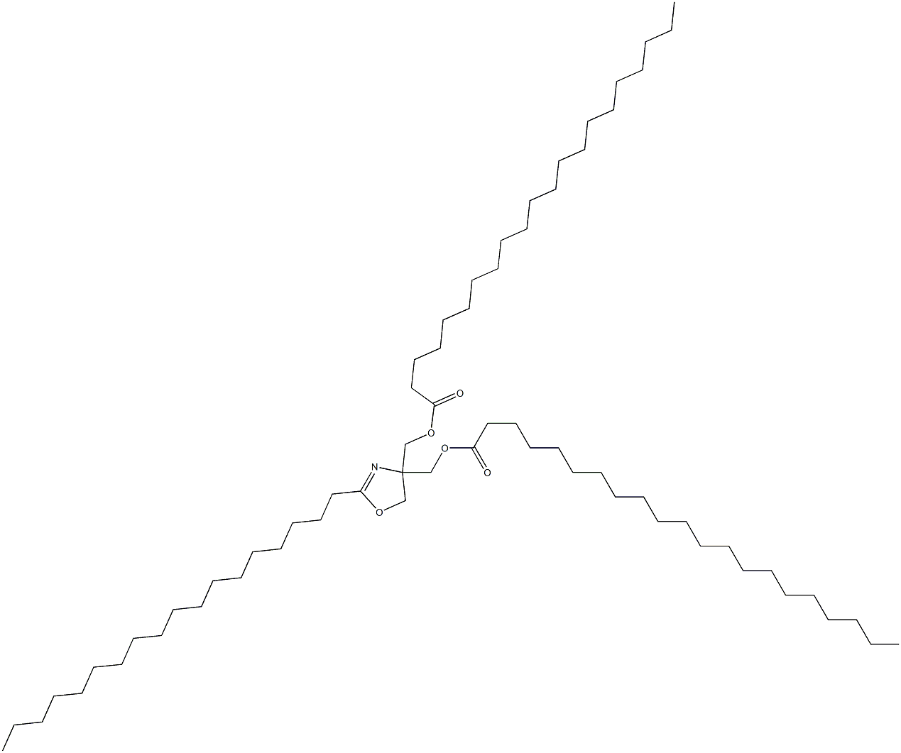 2-オクタデシル-2-オキサゾリン-4,4-ジメタノールジヘニコサノアート 化学構造式