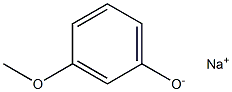 ナトリウム3-メトキシフェノラート 化学構造式