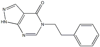 4,5-Dihydro-5-phenethyl-1H-pyrazolo[3,4-d]pyrimidin-4-one,,结构式