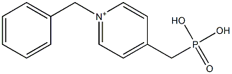 4-(Phosphonomethyl)-1-phenylmethylpyridin-1-ium Structure