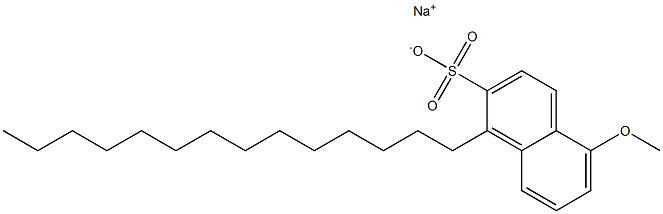 5-Methoxy-1-tetradecyl-2-naphthalenesulfonic acid sodium salt,,结构式