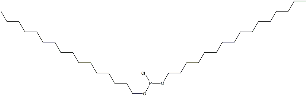 クロロ亜ホスホン酸ジ(ヘキサデシル) 化学構造式