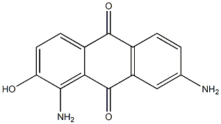 2-ヒドロキシ-1,7-ジアミノアントラキノン 化学構造式