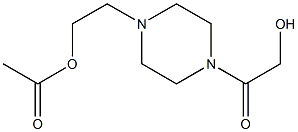1-(2-Acetoxyethyl)-4-(hydroxyacetyl)piperazine,,结构式