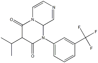 1-[3-(Trifluoromethyl)phenyl]-3-isopropyl-1,9a-dihydro-2H-pyrazino[1,2-a]pyrimidine-2,4(3H)-dione,,结构式