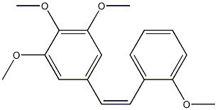 (Z)-2,3',4',5'-Tetramethoxystilbene 结构式