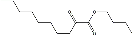 2-Oxodecanoic acid butyl ester,,结构式