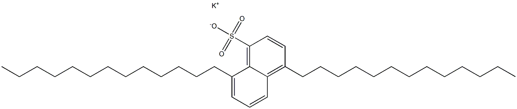 4,8-Ditridecyl-1-naphthalenesulfonic acid potassium salt,,结构式