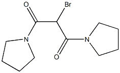 2-Bromo-1,3-dipyrrolizinopropane-1,3-dione Struktur