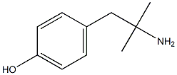 4-(2-Amino-2-methylpropyl)phenol,,结构式
