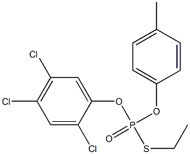  Thiophosphoric acid S-ethyl O-(4-methylphenyl)O-(2,4,5-trichlorophenyl) ester