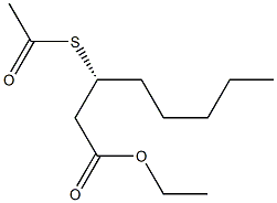 [R,(+)]-3-(Acetylthio)octanoic acid ethyl ester,,结构式