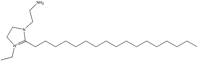 1-(2-Aminoethyl)-3-ethyl-2-heptadecyl-4,5-dihydro-1H-imidazol-3-ium,,结构式