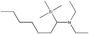 N,N-Diethyl-1-(trimethylsilyl)heptylamine Structure