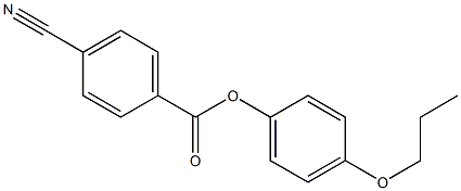 p-Cyanobenzoic acid p-propoxyphenyl ester Structure