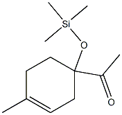 1-(1-(Trimethylsilyloxy)-4-methyl-3-cyclohexenyl)ethanone,,结构式