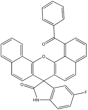 5'-Fluoro-1-benzoylspiro[7H-dibenzo[c,h]xanthene-7,3'-[3H]indol]-2'(1'H)-one