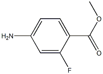 4-Amino-2-fluorobenzoic acid methyl ester,,结构式