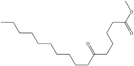 6-オキソヘキサデカン酸メチル 化学構造式