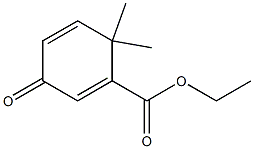 6,6-Dimethyl-3-oxo-1,4-cyclohexadiene-1-carboxylic acid ethyl ester Structure