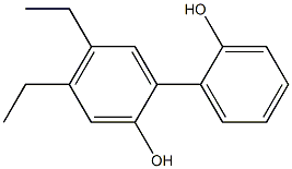 4,5-Diethyl-1,1'-biphenyl-2,2'-diol,,结构式