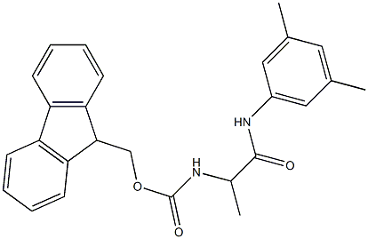 N-(3,5-Dimethylphenyl)-2-[[(9H-fluoren-9-yl)methoxycarbonyl]amino]-2-methylacetamide Structure