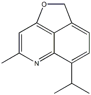 8-イソプロピル-2-メチル-5H-フロ[2,3,4-de]キノリン 化学構造式