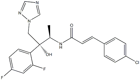  N-[(1R,2R)-2-(2,4-Difluorophenyl)-2-hydroxy-1-methyl-3-(1H-1,2,4-triazol-1-yl)propyl]-3-[4-chlorophenyl]propenamide