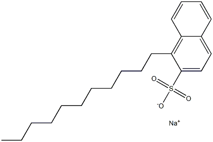 1-Undecyl-2-naphthalenesulfonic acid sodium salt Structure