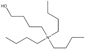 N,N,N-Tributyl-4-hydroxy-1-butanaminium Structure