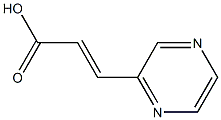 3-(2-Pyrazinyl)propenoic acid 结构式