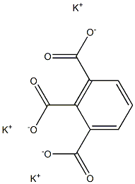 1,2,3-ベンゼントリカルボン酸トリカリウム 化学構造式