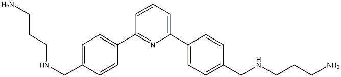 2,6-Bis[4-[(3-aminopropylamino)methyl]phenyl]pyridine Struktur