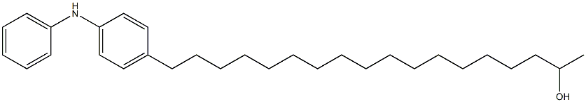 4-(17-Hydroxyoctadecyl)phenylphenylamine Structure