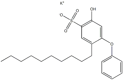 5-Hydroxy-2-decyl[oxybisbenzene]-4-sulfonic acid potassium salt,,结构式