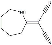 [(Hexahydro-1H-azepin)-2-ylidene]malononitrile,,结构式