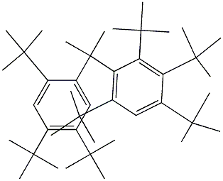 2-(2,3,4,6-Tetra-tert-butylphenyl)-2-(2,4,5-tri-tert-butylphenyl)propane,,结构式