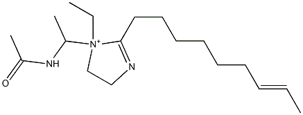 1-[1-(Acetylamino)ethyl]-1-ethyl-2-(7-nonenyl)-2-imidazoline-1-ium Structure