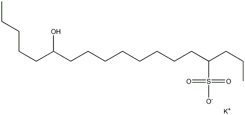 13-Hydroxyoctadecane-4-sulfonic acid potassium salt