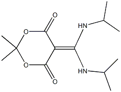 5-[Bis(isopropylamino)methylene]-2,2-dimethyl-1,3-dioxane-4,6-dione Structure