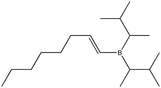 (E)-1-[Bis(1,2-dimethylpropyl)boryl]-1-octene Struktur