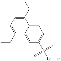 5,8-Diethyl-2-naphthalenesulfonic acid potassium salt,,结构式