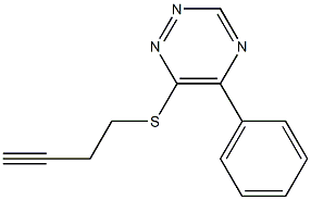 6-(3-Butynylthio)-5-phenyl-1,2,4-triazine Structure