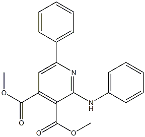 2-(Phenylamino)-6-phenylpyridine-3,4-dicarboxylic acid dimethyl ester Structure