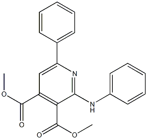 2-(Phenylamino)-6-phenylpyridine-3,4-dicarboxylic acid dimethyl ester 结构式