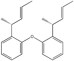 (+)-[(E,R)-1-Methyl-2-butenyl]phenyl ether Structure